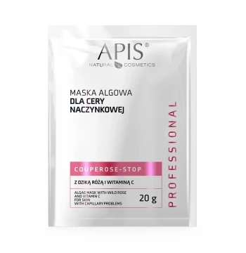 COUPEROSE-STOP - Maska algowa dla cery naczynkowej z dziką różą i witaminą C / 20 g