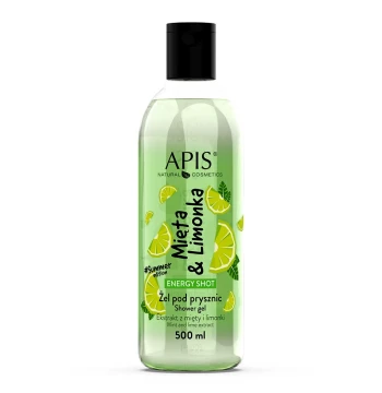 ŻELE POD PRYSZNIC / Energy Shot - Żel pod prysznic Mięta & Limonka / 500 ml