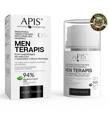 MEN TERAPIS - Krem wygładzający dla mężczyzn z minerałami z Morza Martwego / 50 ml