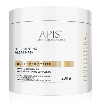 DEPIQ PRO SYSTEM - Depigmentująca maska algowa z α-arbutyną 1% i kompleksem rozjaśniającym 1%/ 200 g