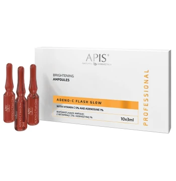 ADENO-C Flash Glow - Rozświetlające ampułki do twarzy z witaminą C i adenozyną / 10x3ml