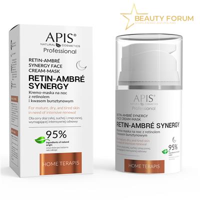 HOME TERAPIS Kremo-maska na noc z retinolem przód nagroda