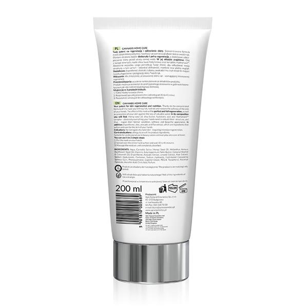 Regenerująca maska do rąk z olejem z konopi 09.22 tył