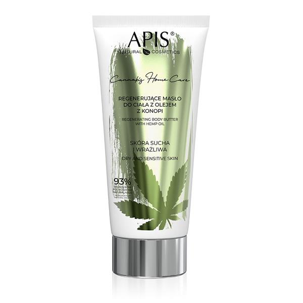 Regenerujące masło do ciała z olejem z konopi przód