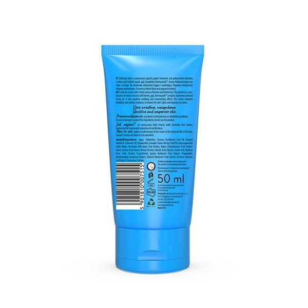 Borówkowy krem do twarzy tył