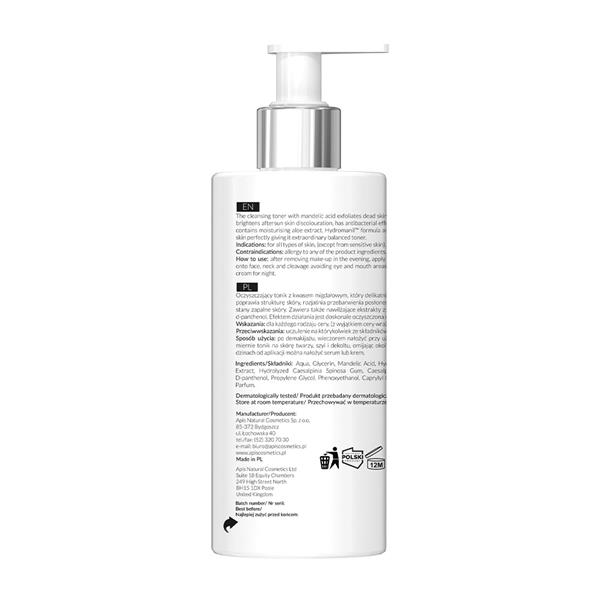 HOME TERAPIS Hydrożelowy tonik z kwasem migdałowym 12.24 tył