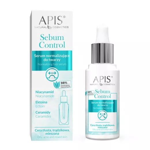Serum Sebum Control z niacynamidem – reguluje sebum, zmniejsza pory i likwiduje niedoskonałości cery tłustej